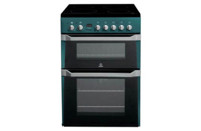 Indesit ID60C2N Electric Cooker with Double Oven - Blue